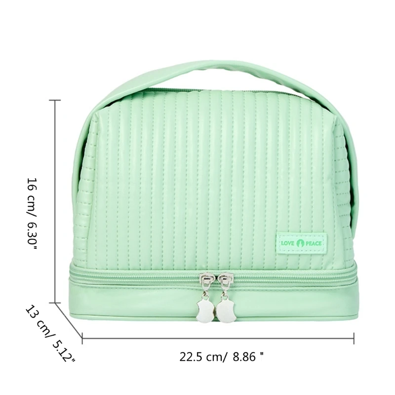 Large Wet Dry Separate Travel Makeup Bag for Women Toiletry Cosmetic Bag