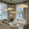 Modern Silk Pendant Lamp Home Decor Chandeliers for Living Room Bedroom Restaurant Nordic Drop Light Indoor Lighting Fixtures 3