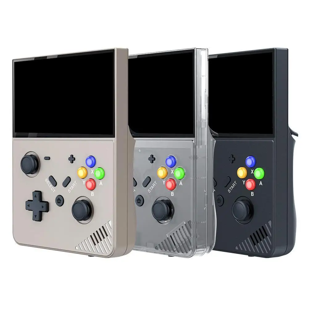 

Upgrade R43-Pro Handheld Game Console 4.3 Inches HD Screen Original 3D Joystick Retro 4K 30 Languages USB Cable Charging