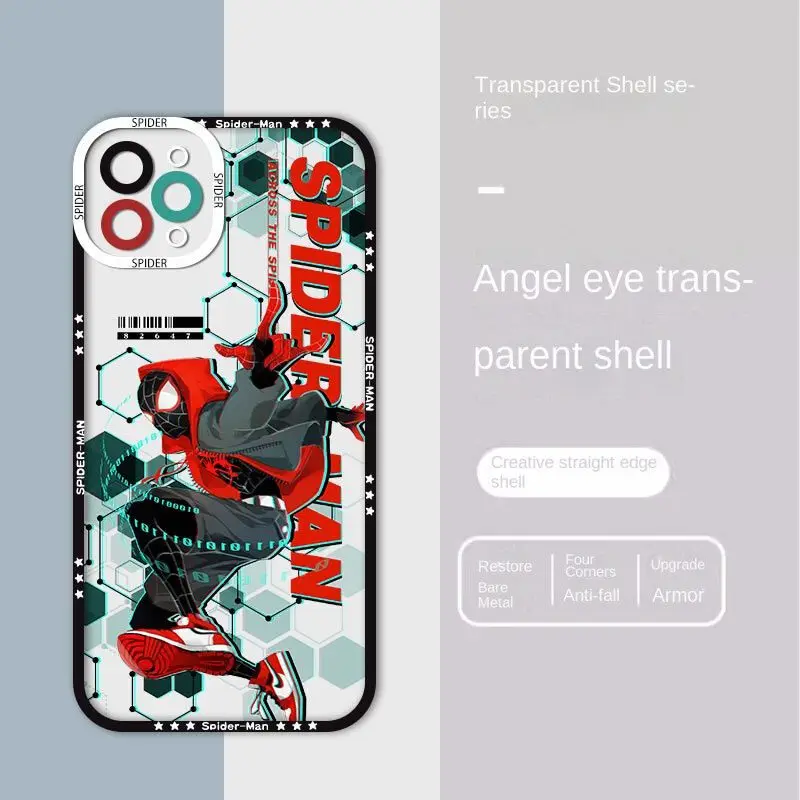 thumbnail image 1 of Marvel Cool Spider Man Eyes funda para OPPO Reno 10, 5G, 6, 8, 11, 12 Pro, 11F, 12F, 5, 6 Lite, 7, 4G, 8T, 7Z, 8Z, 5Z, 6Z, A58, A78, A79, A98, 5G, 1 of 5