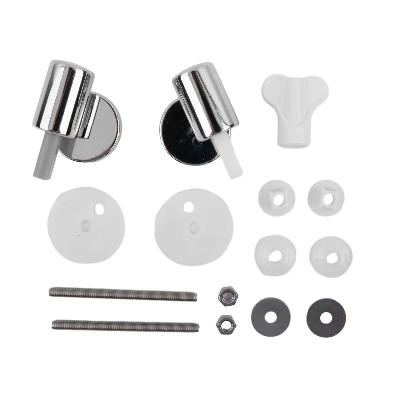 Description Picture 2 of item1 Set ABS Seat Hinge Toilet Lid Hinges Replacement Traditional Contemporary Toilet Soft Close Hinges Kit Accesories