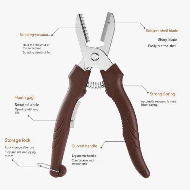 Multipurpose Chestnut Peeler Scissors 5