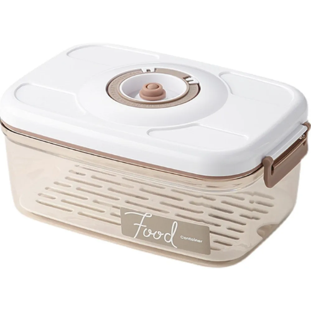Food Vacuum Storage Box Fresh Keeping Sealed Canister Large Capacity Organizer Dispenser for Kitchen