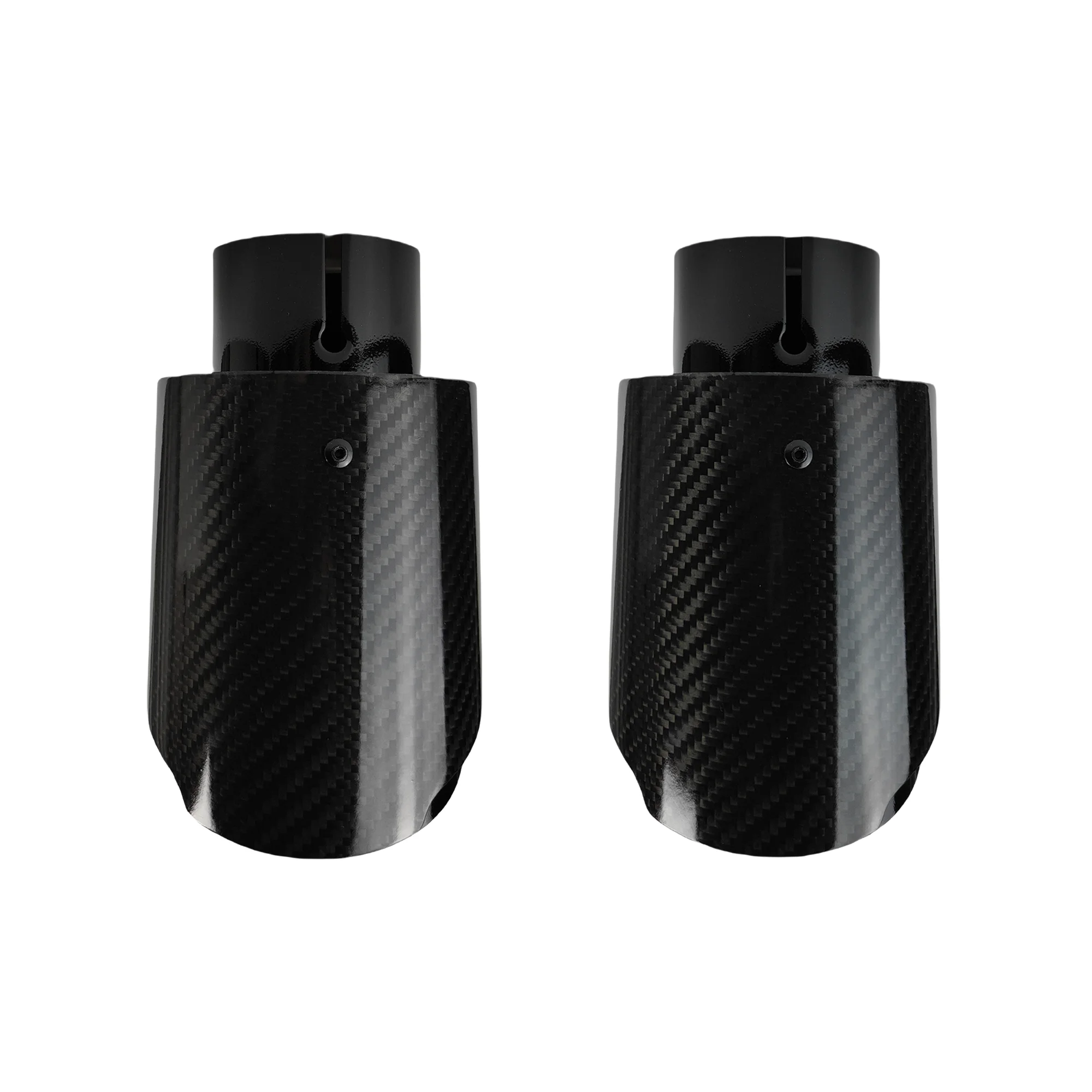 Universal Carbon Fiber Stainless Steel Exhaust Tip 2