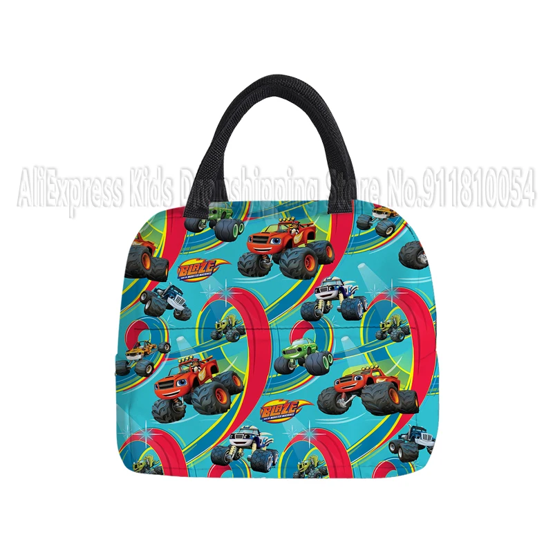 Blaze and the Monster Machines Portable Lunch Bag Food Thermal Box Durable Waterproof Cooler Lunchbox Organizer Insulated Case 3