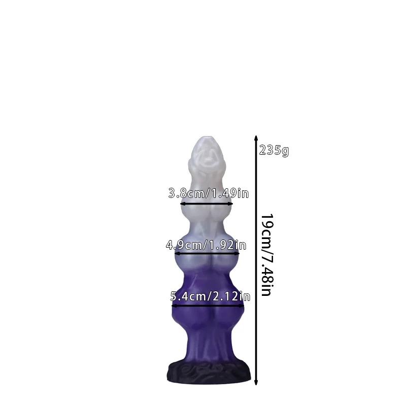 Dildo Fake alien mixed color anal plug masturbator with three sizes to choose from prostate massager G-spot stimulation Sex toys