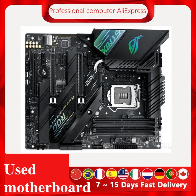 Used For Asus Rog Strix Z490-f Gaming Original Desktop For Intel Z490 Ddr4 Pci-e4.0 Motherboard Lga 1200 Support I9 10900k 10th - Motherboards -
