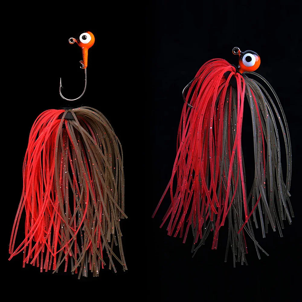 Gonne in silicone Esche da pesca Sostituzione gonna per Spinnerbaits Bass Buzzbaits Pesca Jigs Accessori