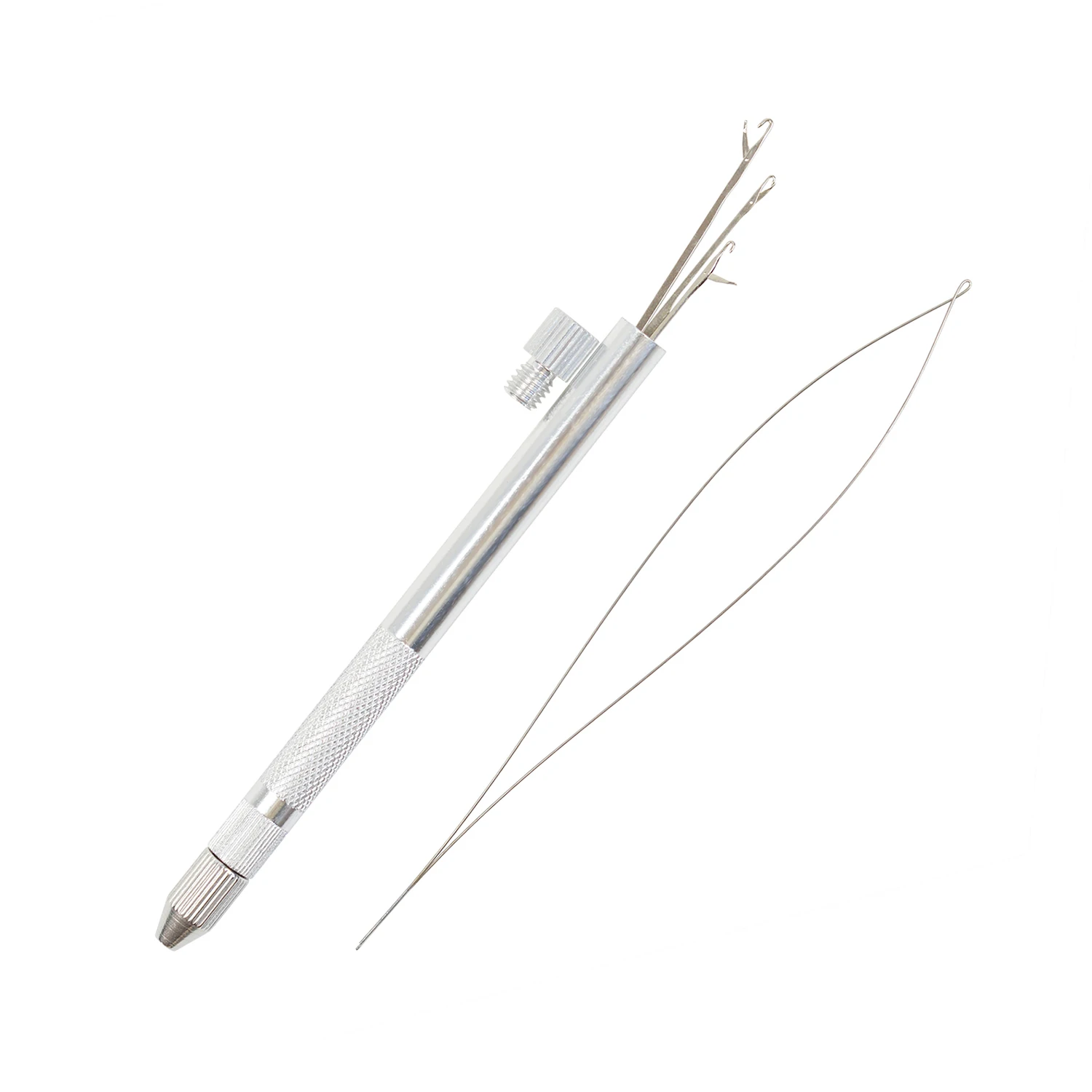1Pc Ventilating Needle for Lace Wig Making Weaving Needles Micro Ring Loop Threader for Hair Extension Tool