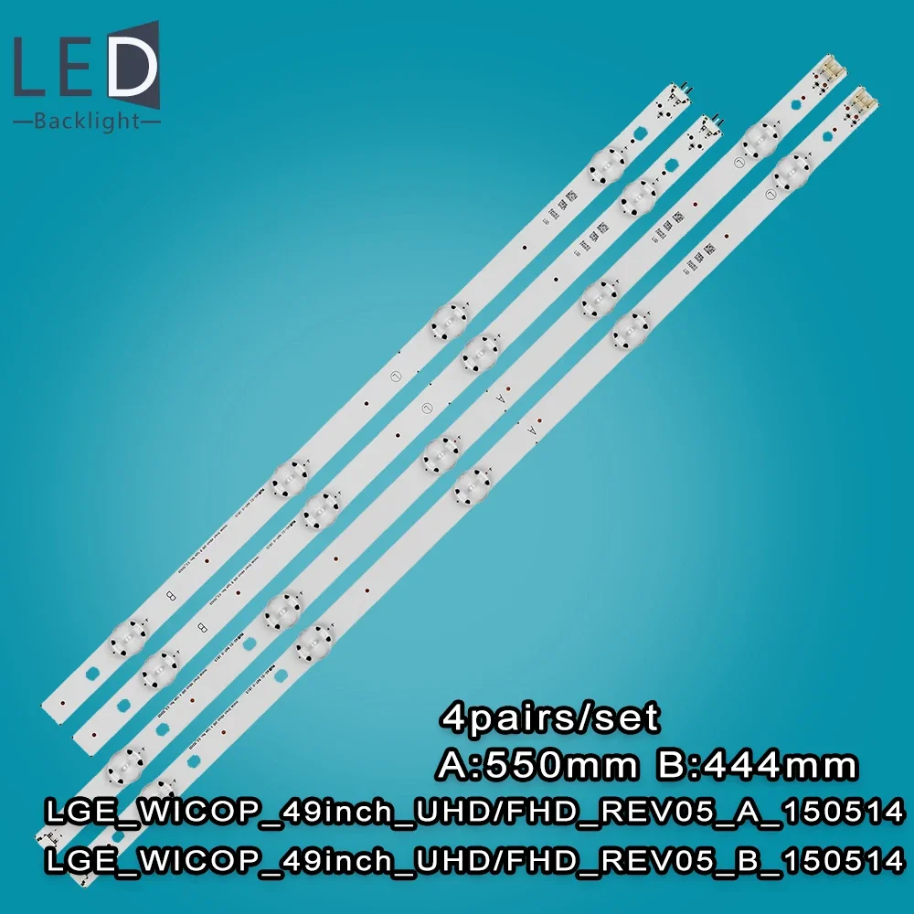 

TV Backlight LED For LG LGE_WICOP_49inch_UHD 49UF640 49UH6100 49LF510V 49UH610A 49LF5100 49UH6030 49UF640V 49UF6407