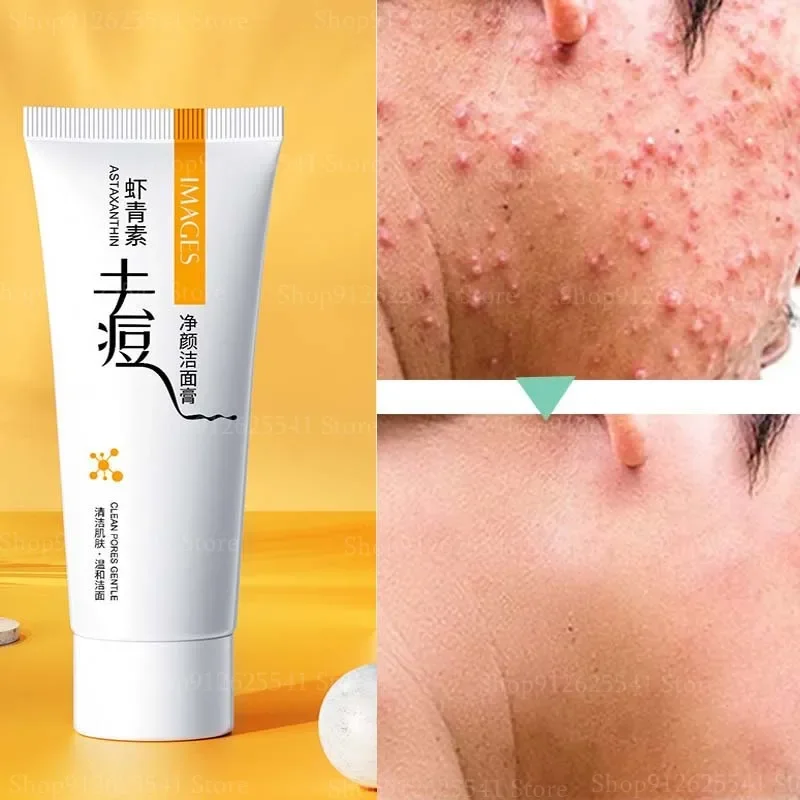 

60g Niacinamide Deep Cleansing Whitening Freckle Removing Facial Cleanser Astaxanthin Acne Removing Pore Shrinking Skin Care