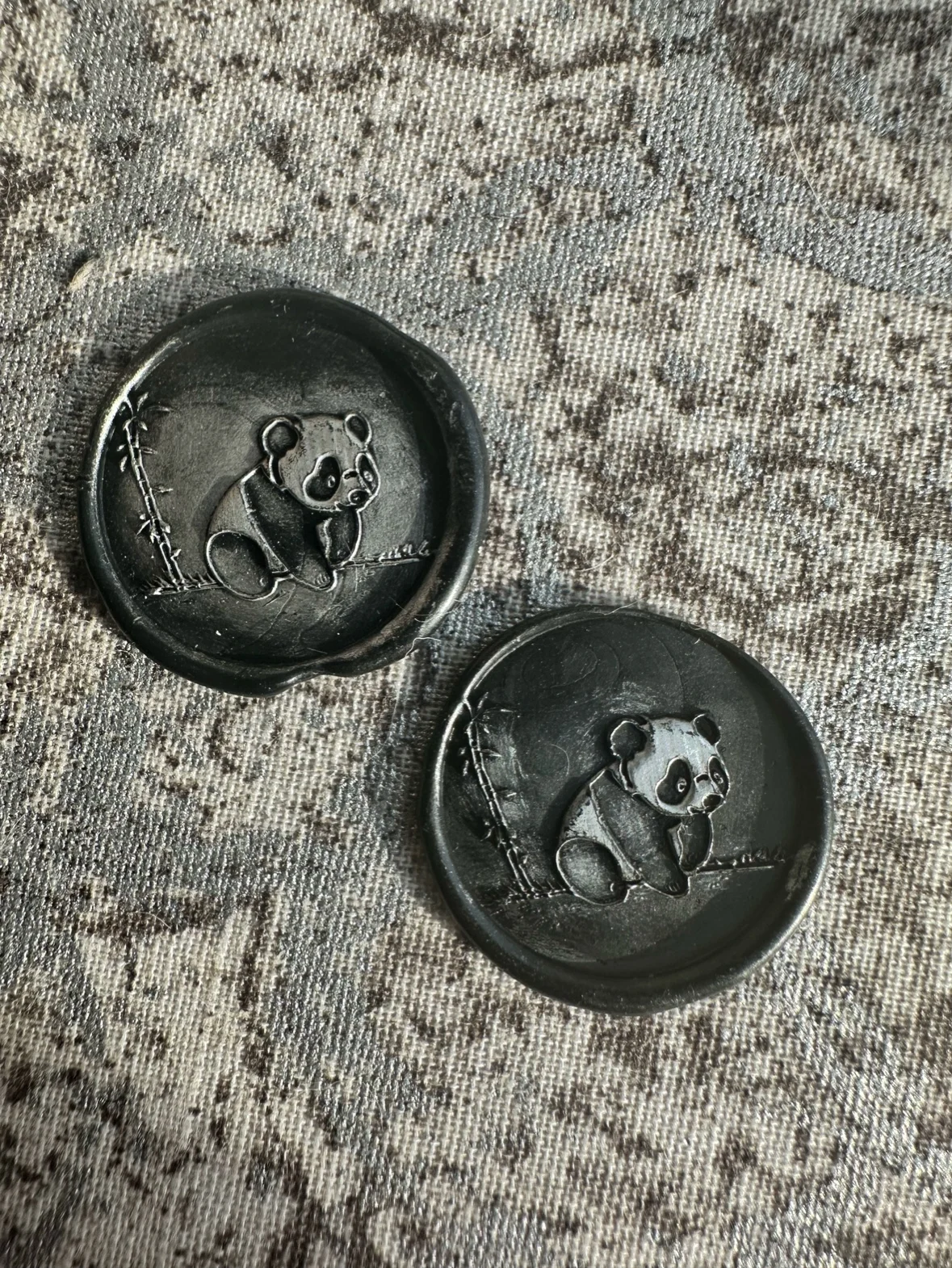 Cute Panda Wax Seal Stamp Fire Seal Stamp Copper Head 3D Relief Brass Head Carved Laser Embossingenvelope Diy Toy