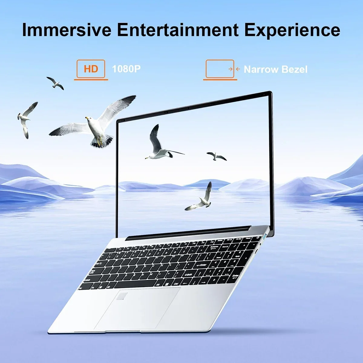 15.6" Office Notebook Laptop 32GB DDR4 1024GB SSD Windows 11 N5095 IPS FHD 1080P Display 5G/2.4Ghz WiFi USB 3.0