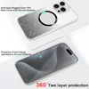 Glitter Bling Sparkly Hybrid Shockproof For MagSafe 360 Full Cover For iPhone 16 Pro Max 15 14 Plus 13 12 11 Magnetic Phone Case 5