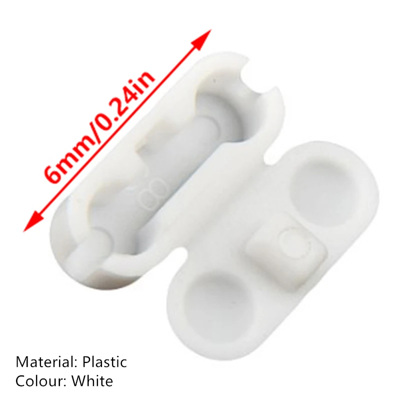 Pack of 10 White Roller Blind Chain Connectors - Curtain Chain Joiner Replacement Parts