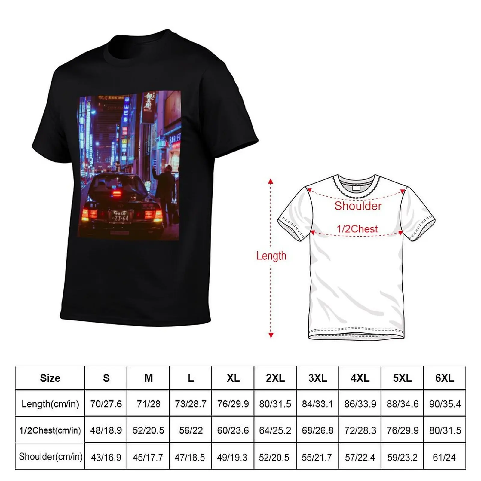 Tokyo Nights Anti-Fade Casual T-Shirt