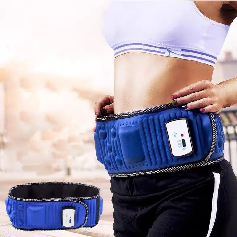 Electric Slimming Massage Belt Lose Weight Fat Burning Abdominal Waist Trainermuscle Waist Vibration Fitness Massager Tool