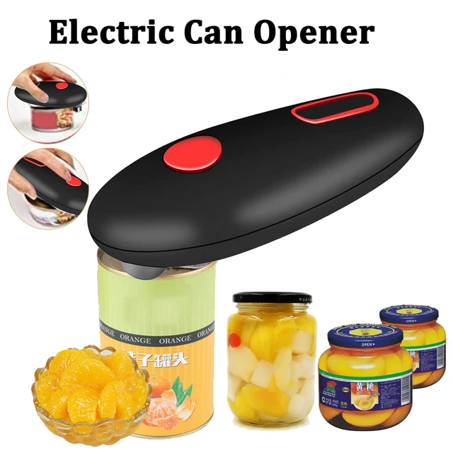 Electric Can Opener Mini One Touch Automatic Smooth Edges Jar Can