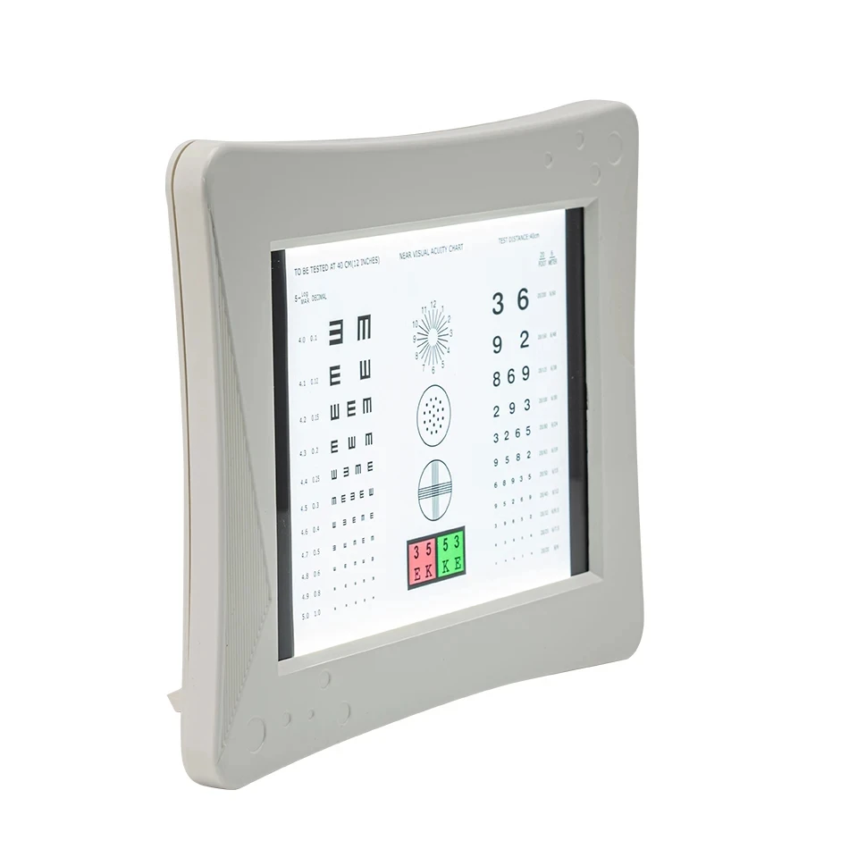 Vision Test Chart AMUREME Portable LED Eye Chart - Near & Far For Home ...