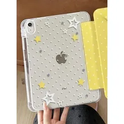 Elegant Black and White Polka Dot Stars Tablet Case - Pro11 2020 (KZP81B)