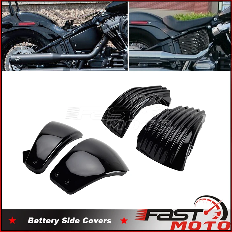 

Обтекатель для аккумулятора мотоцикла Harley Softail Deluxe FLDE Heritage Classic 114 FLHCS FLHC FXBB, Боковой защитный чехол