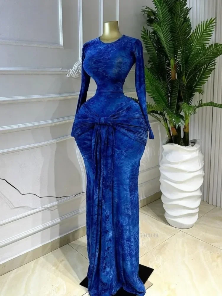 فستان ماكسي حرير مطبوع فاخر