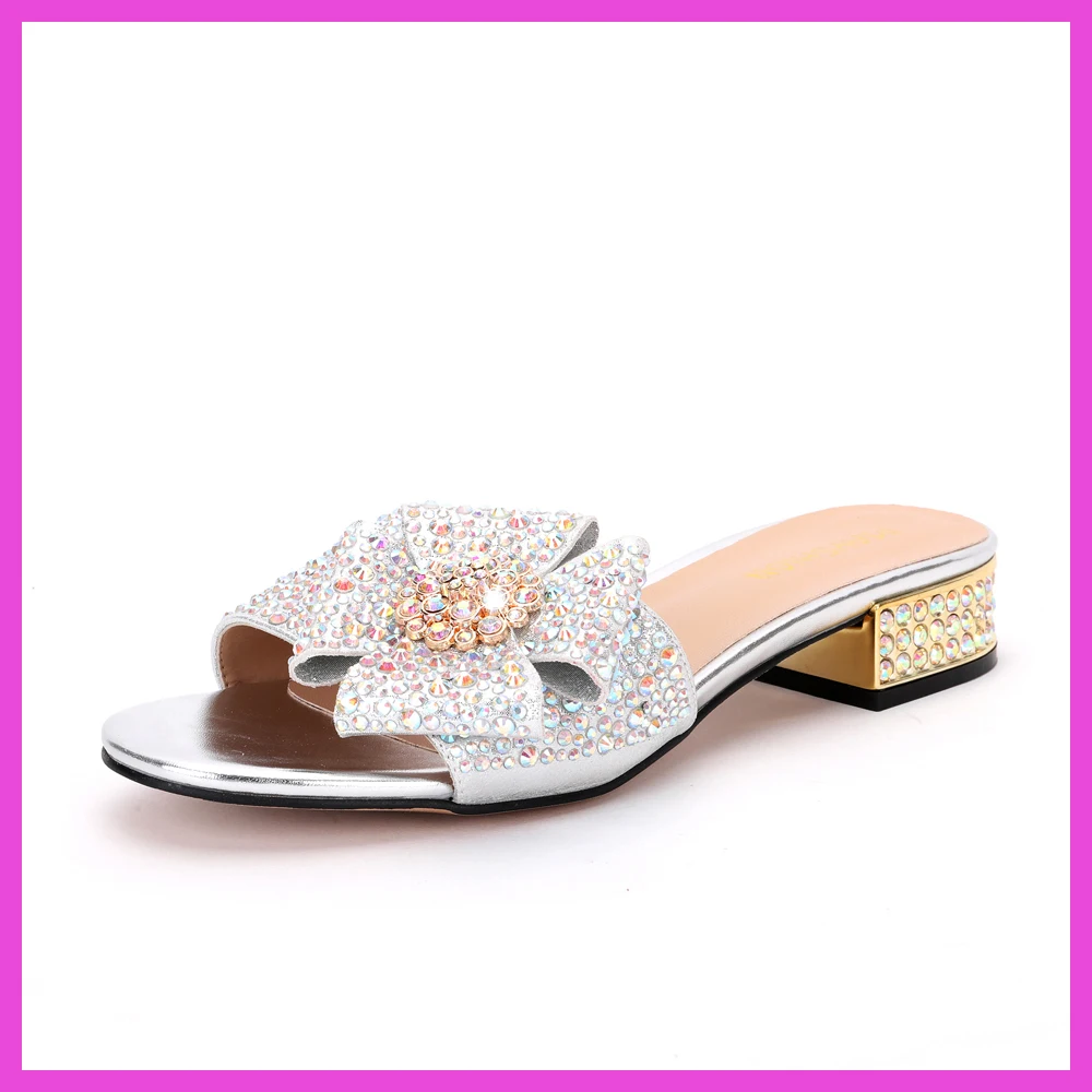 Shoes Free Shiping For Woman Summer New Banquet African Nigerian Italian Wedding Diamond Slippers Matching Shoes And Bag Set 20 Shoes Free Shiping For Woman Summer New Banquet African Nigerian Italian Wedding Diamond Slippers Matching Shoes And Bag Set