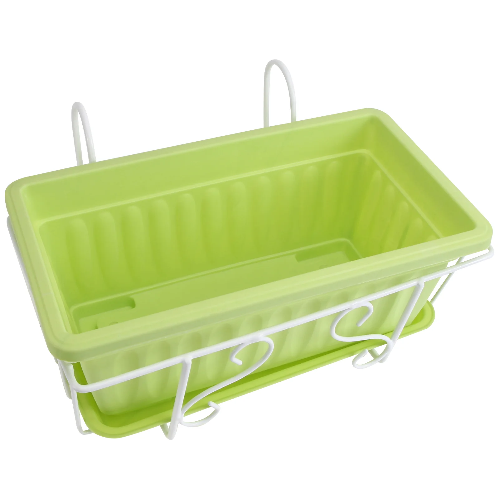 

Vegetable Pot Hanging Flower Rack Basket Plant Decor Rectangular Flowerpot Trays