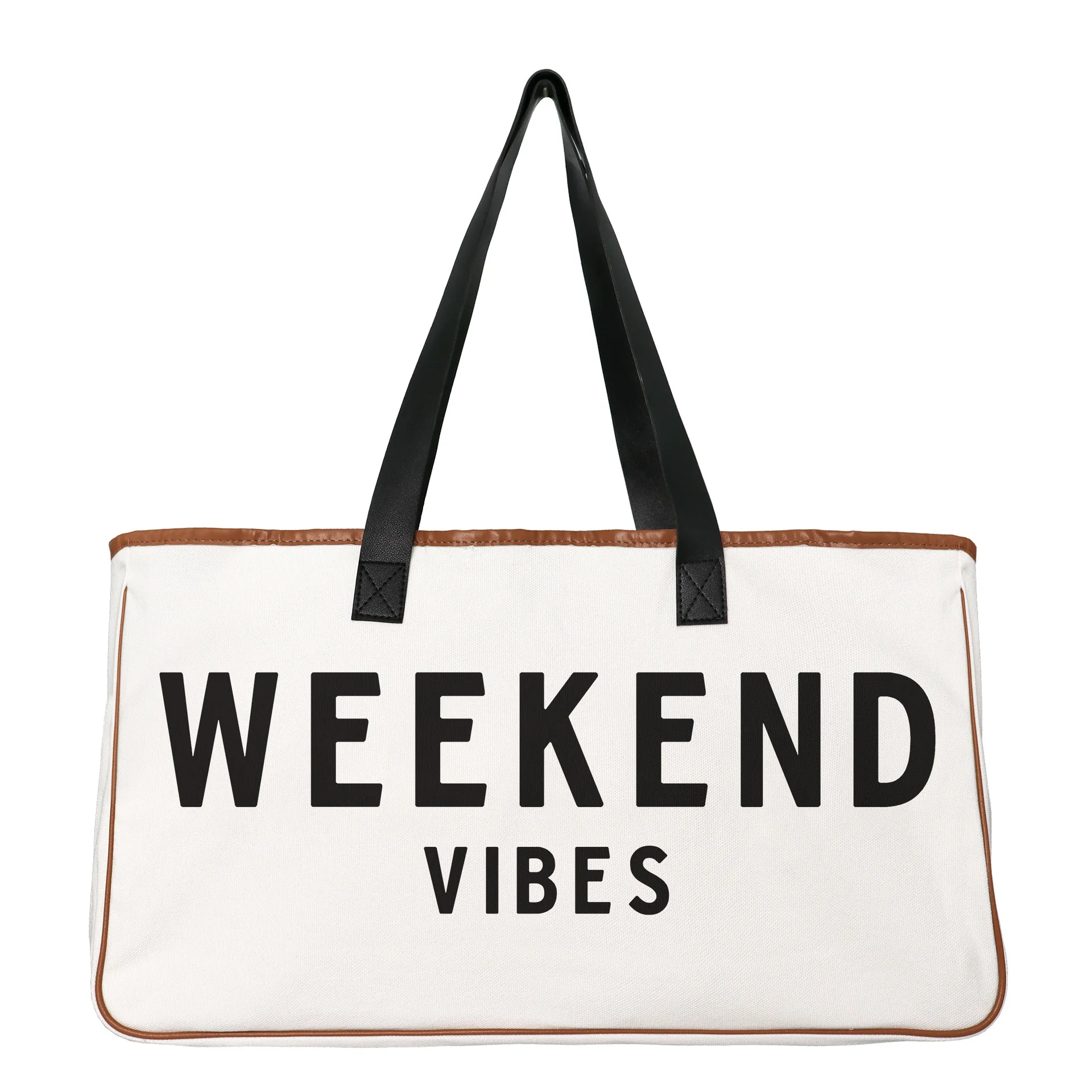 

BEACH PLEASE Tote Bag Canvas Handbag Luxury Brand Handle WEEKEND SPORT BAG Women Bag Beach Bag Travel Canvas Bag Large Capacity