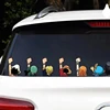 One Piece Anime Car Stickers Cartoon Luffy Joe Bassolo Back Car Rear Window Scratch Stickers Reflective Waterproof Stickers 3