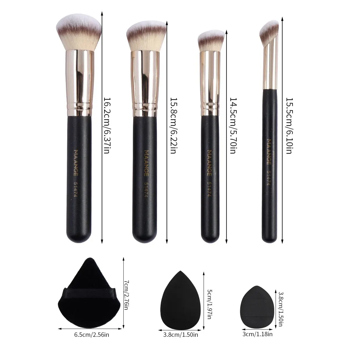 Makeup Tool Kit Makeup Brush Powder Puff Sponge Finger Air Cushion Puff Concealer Blend Eyeshadow 11PCS 4PCS makeup tool set