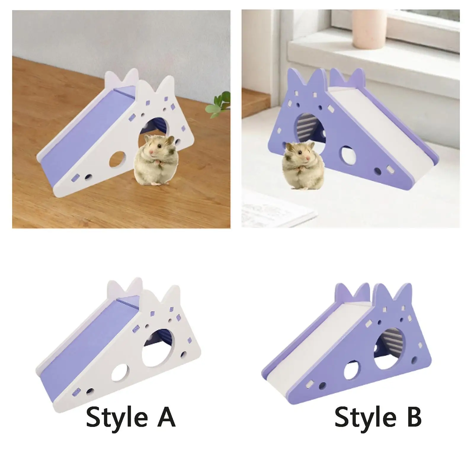 Hamster Hideout House Funny Breathable Hideaway Slide Toy Habitat Decor Hut Maze