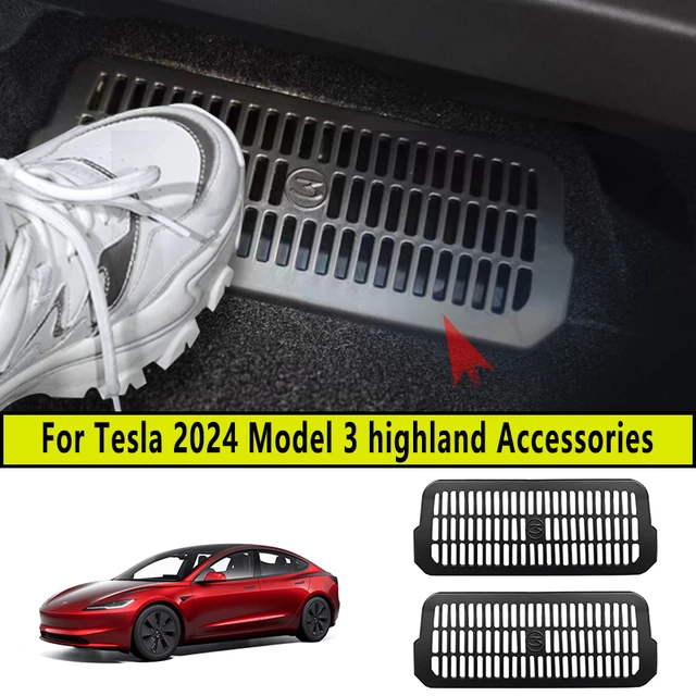 2pcs For Tesla Model 3 Highland 2024 Lower Air Outlet Protective