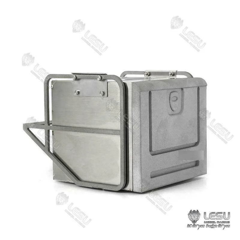 Lesu Car Accessories Metal Toolbox For Tamiya 1/14 Volvo Fh16 Fh12 Rc
