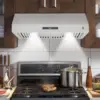 30 Inch Range Hood Under Cabinet, Stainless Steel Kitchen Range Hood with 3 Speed Touch Control, 400 CFM Suction Power, Silver 1