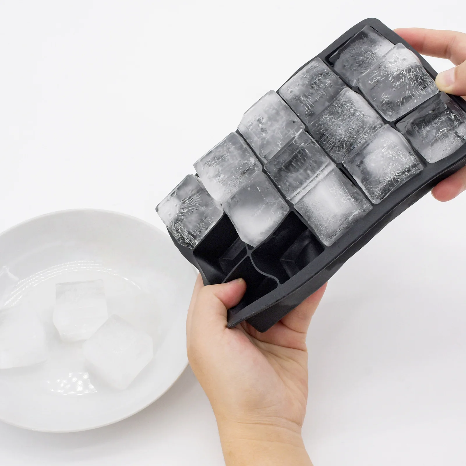 15 grid silicone ice grid creative home DIY ice block mold with cover ice making mold 5