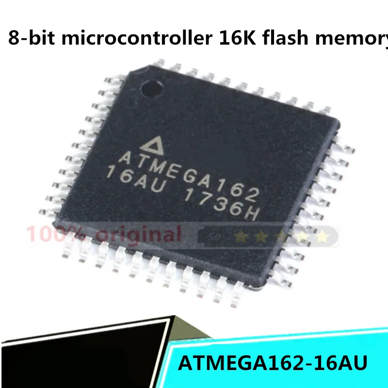 

brand 5 original ATMEGA162-16AU chips 8-bit microcontroller 16K flash memory TQFP-44