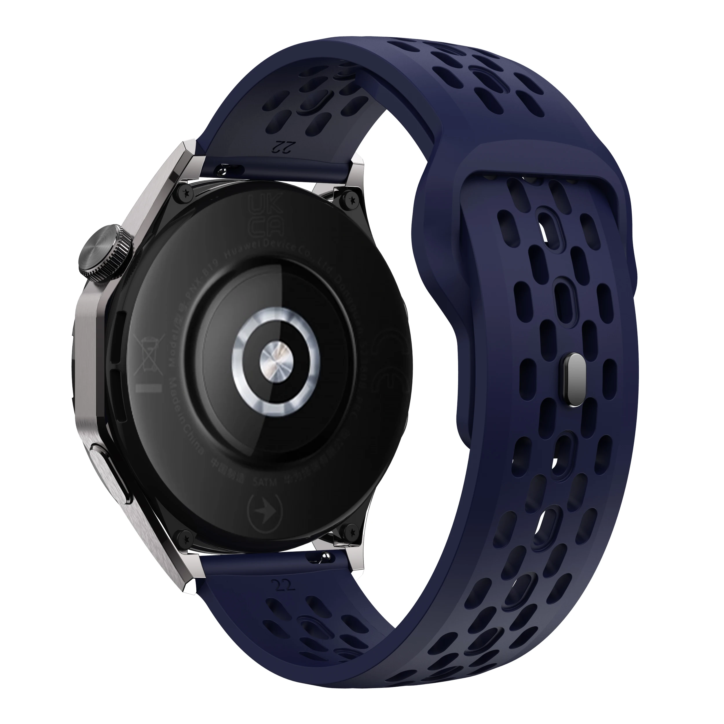 Silicone Replacement Wristband with 22mm Reverse Buckle Strap