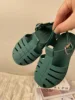 Children Summer PVC Baotou Roma Sandals Kids Boy and Girl Fashion Classical Jelly Shoes Soft Sole Flat Baby Beach Shoes SO127 5