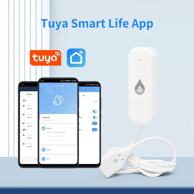 WiFi/Zigbee Water Leakage Sensor Home Alarm System Security Protection Water Overflow Level Detector Flooding Sensor 2