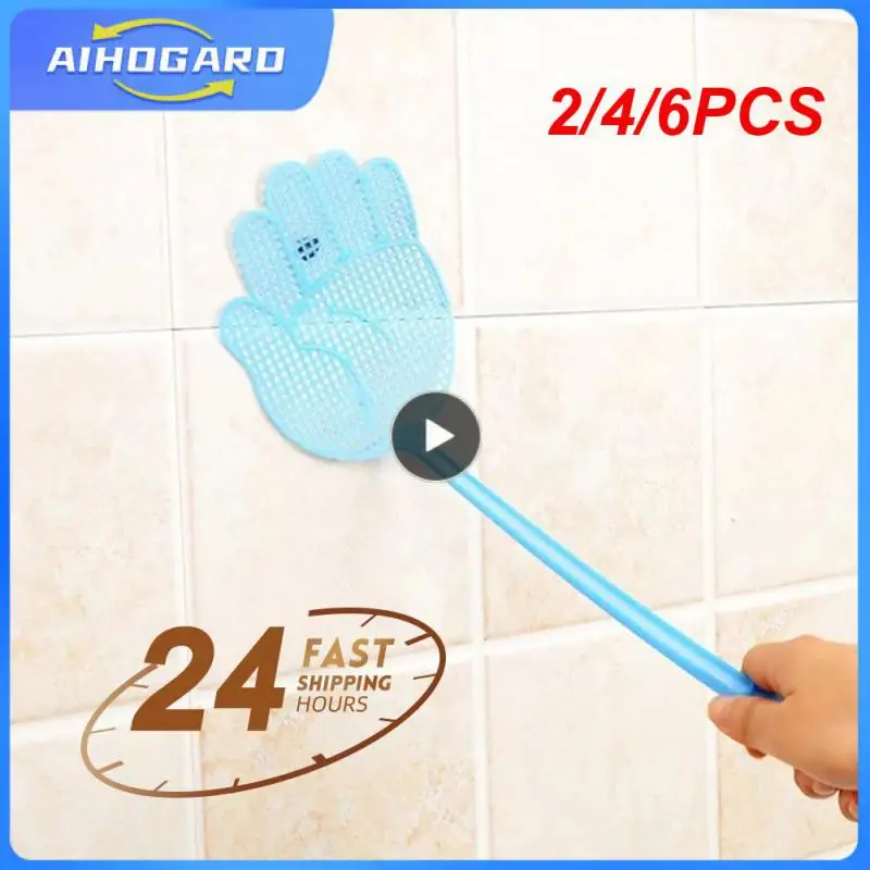 

2/4/6PCS Plastic Fly Swatters Telescopic Extendable Fly Swatter Prevent Pest Mosquito Tool Flies Trap Retractable Swatter Garden