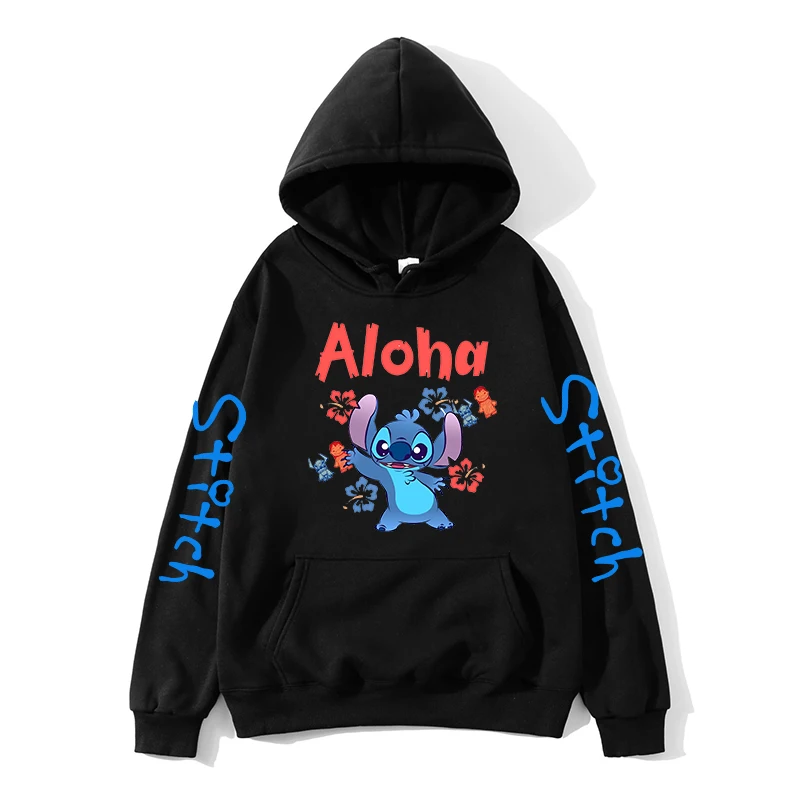 후드 Y2k 90s 스티치 디즈니 까마귀 남성 여성 운동복 키즈 소년 소녀 하라주쿠 streetwear 스웨터 Stich