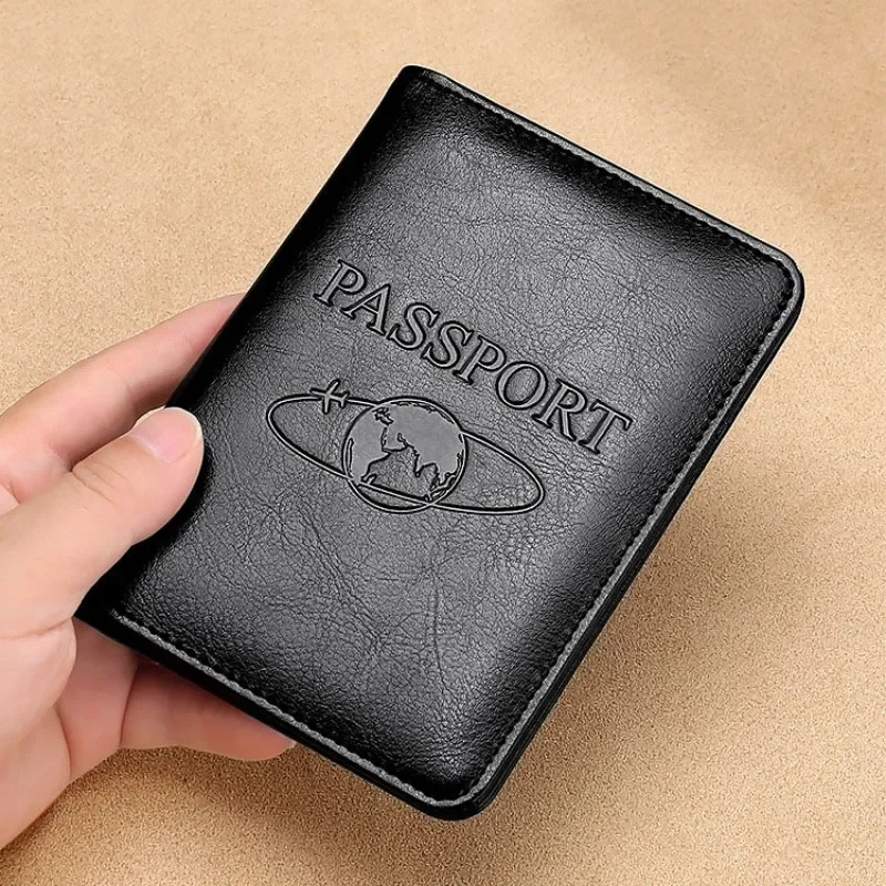 

Обложка для паспорта из натуральной кожи с RFID-защитой