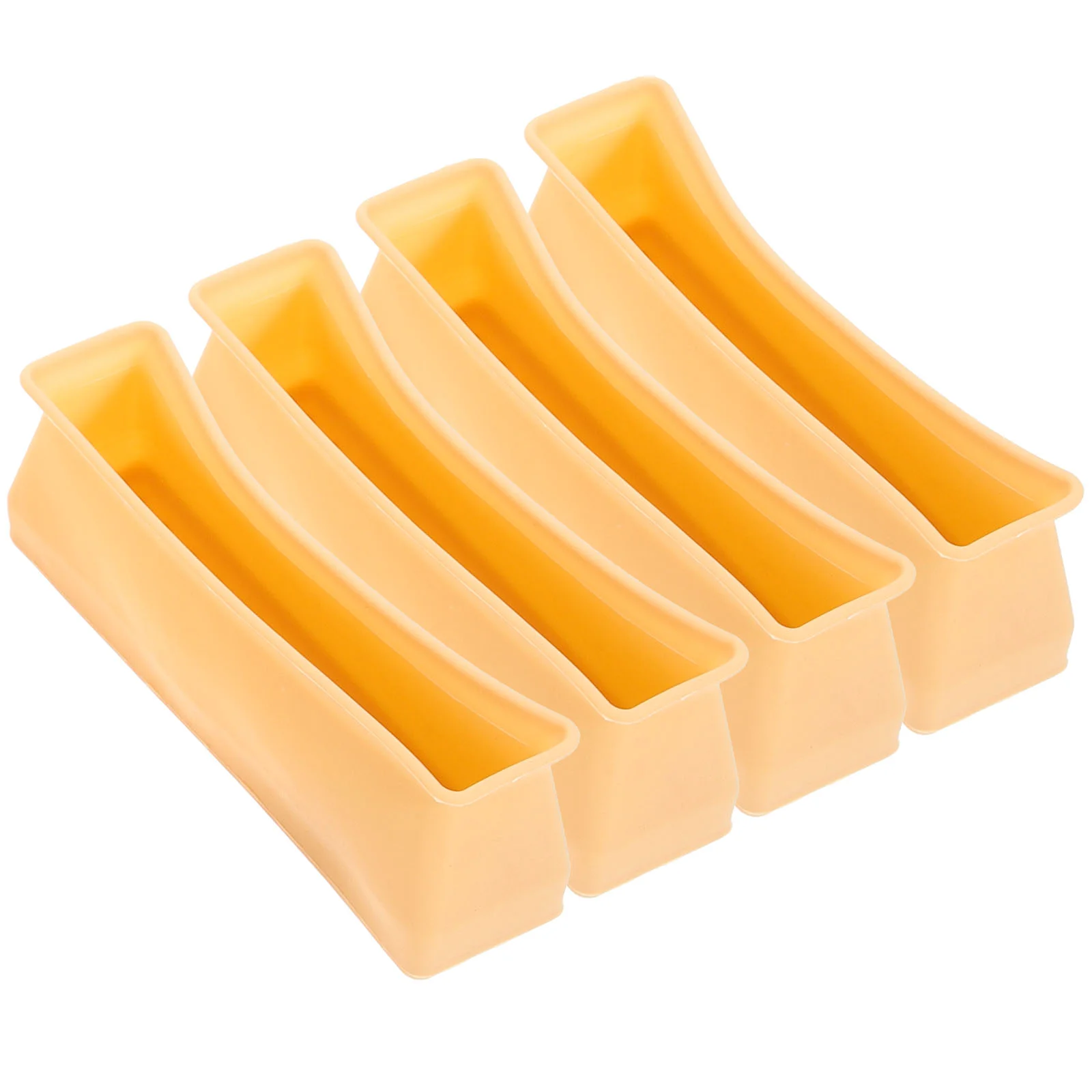 

Children's Bed Foot Non-slip Mat Fixed Floor Silent Wear-resistant Leg and Protective Cover (yellow) 4pcs