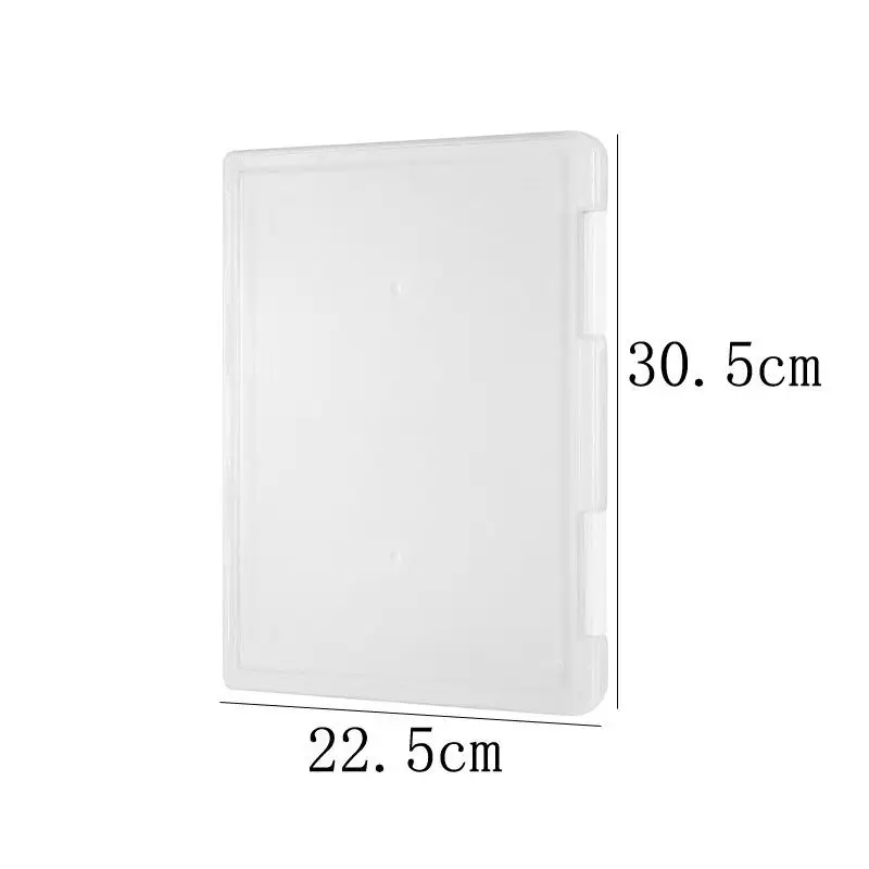 1pc 다층 휴대용 파일 상자, 휴대용 투명 파일 상자, A4 플라스틱 PP 파일 상자, 방수 계약 보관 상자