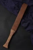46.5CM Genuine Leather Horse Paddle Training Crop Equestrian Submissive Riding Beat Bat，Handmade Walnut wood Handle 5