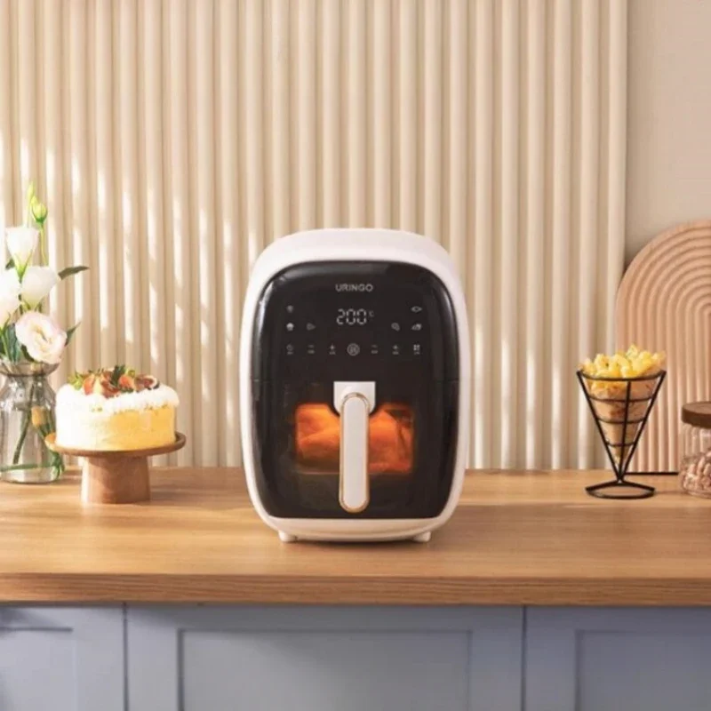 220V Air Fryer Household 5.5L Visual Multifunction Large Capacity Intelligent Electric Oven Air Electric Fryer 2