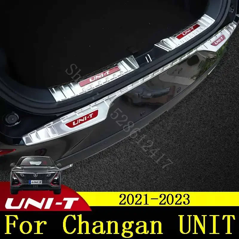 

For Changan UNI-T UNIT 2021 2022 2023 stainless steel Rear Bumper Protector Sill Trunk Rear guard Tread Plate