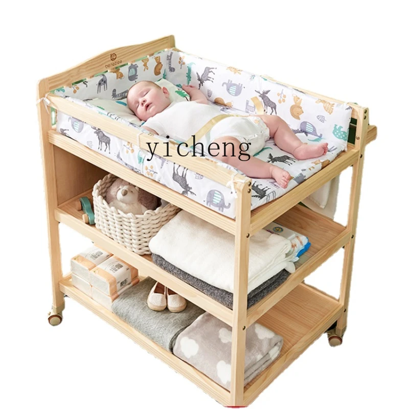 

YY Diaper-Changing Table Baby Care Desk Newborn Baby Diaper Changing Foldable