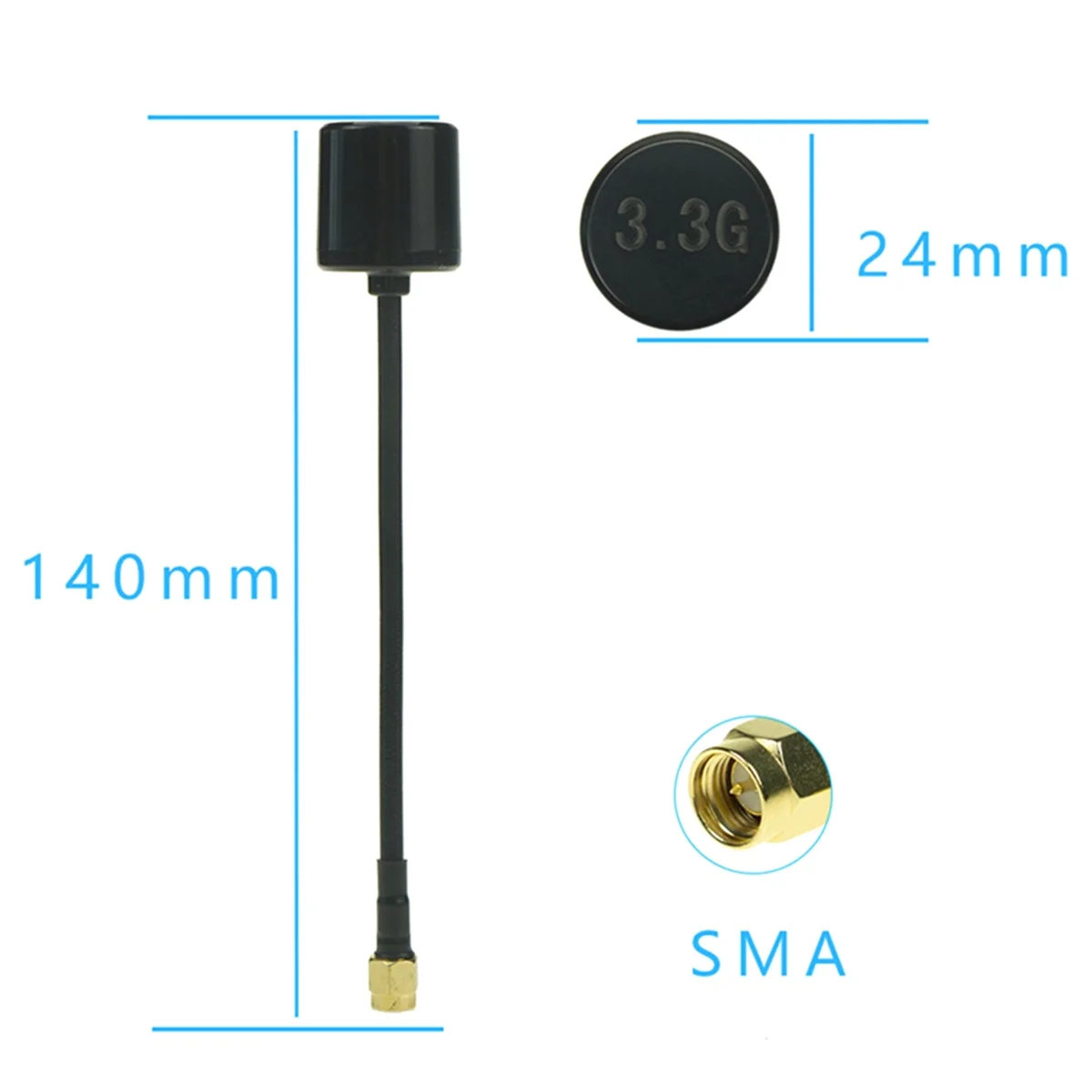 레이싱 드론용 SCLS 3.3G 롤리팝 FPV 이미지 전송 안테나 향상된 신호 안정성 및 범위